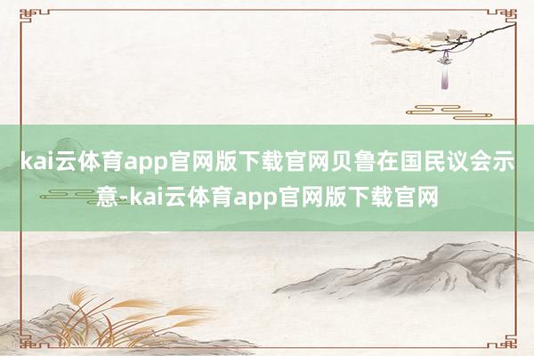 kai云体育app官网版下载官网　　贝鲁在国民议会示意-kai云体育app官网版下载官网